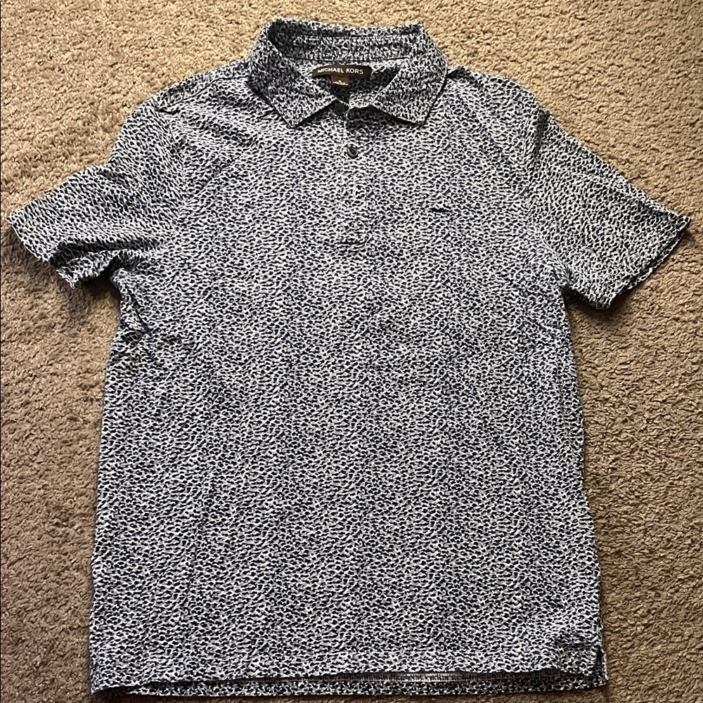 Men’s Michael Kors Patterned Polo Shirt